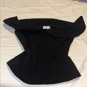 MESHKI KRISTA STRAPLESS SUITING TOP